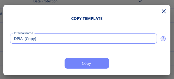 Copy template