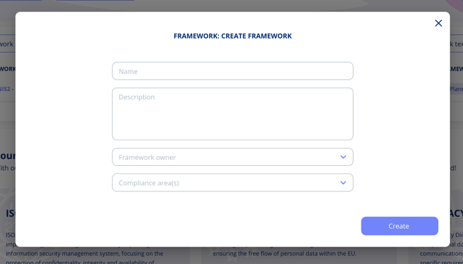 Create framework