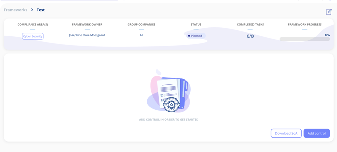 Framework without controls