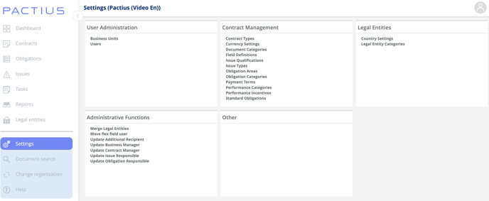 Create a user in PACTIUS