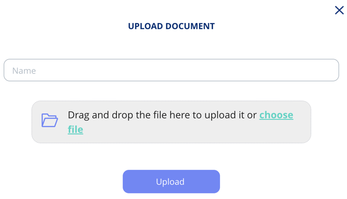 Upload document to a policy