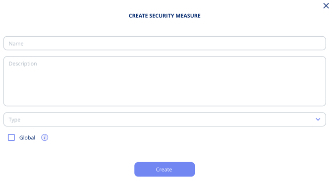 Create security measure pop up-window