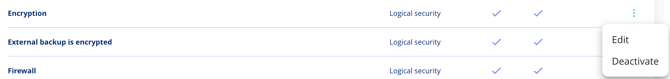 Edit a security measure in Privacy