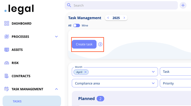 create task on task management